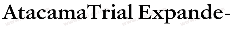 AtacamaTrial Expande字体转换